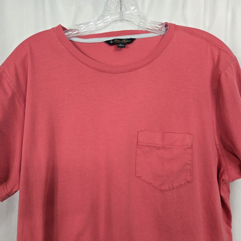 Brooks Brothers Supima Cotton Rose Color Short Sleeve Tee Size L